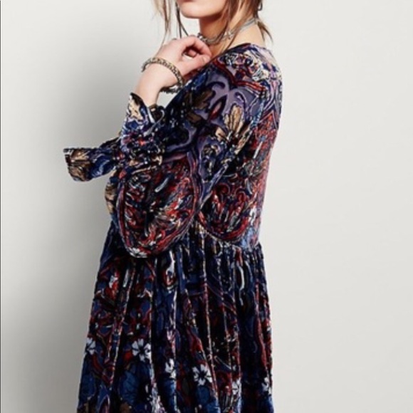 velvet boho dress